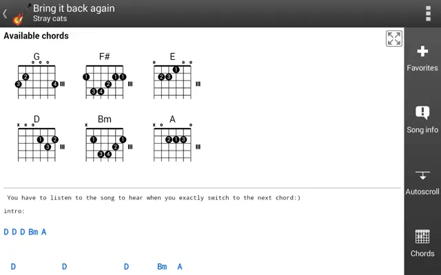 GuitarTab - Tabs and chords android App screenshot 1